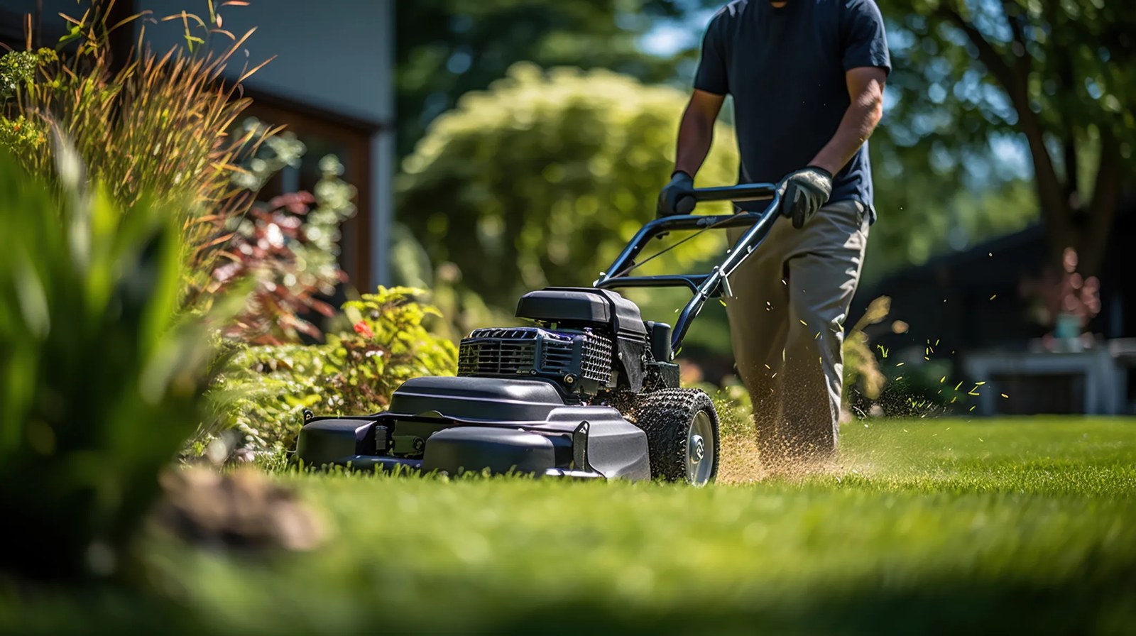 A healthy green Miami lawn after lawn care